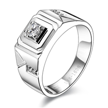 新品特价促销 G18K男款钻石戒指戒托